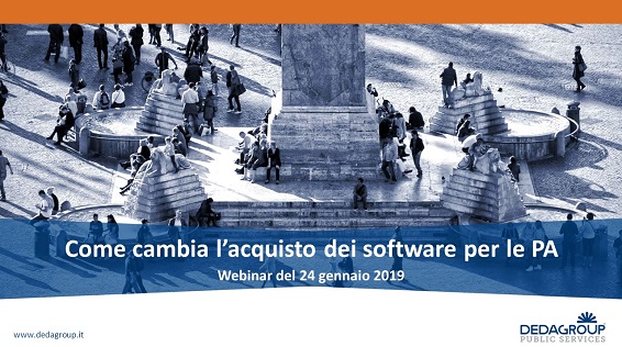 Webinar - Come cambia l'acquisto dei software per le Pubbliche Amministrazioni